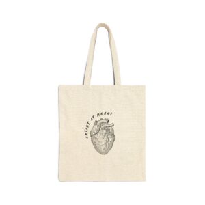 Artist at Heart Cotton Canvas Tote Bag